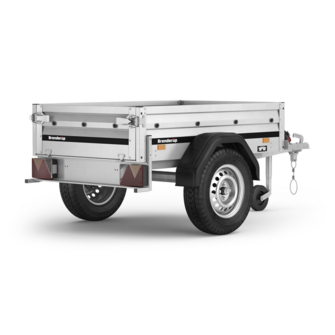 Brenderup Trailer 1150 S - 500 kg. - Med tipfunktion - 2019 model set skråt bagfra